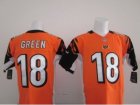 Nike nfl Cincinnati Bengals #18 Green Orange Elite jerseys