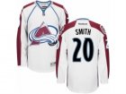 Mens Reebok Colorado Avalanche #20 Ben Smith Authentic White Away NHL Jersey