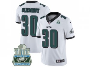 Youth Nike Philadelphia Eagles #30 Corey Clet White Super Bowl LII Champions Stitched NFL Vapor Untouchable Limited Jersey