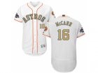 Men Houston Astros #16 Brian McCann White FlexBase Authentic 2018 Gold Program Stitched Baseball Jersey