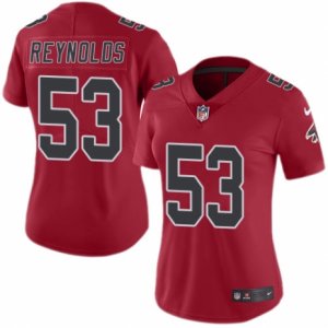 Women\'s Nike Atlanta Falcons #53 LaRoy Reynolds Limited Red Rush NFL Jersey