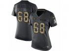 Women Nike San Francisco 49ers #68 Zane Beadles Limited Black 2016 Salute to Service NFL Jersey