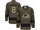 Mens Reebok Colorado Avalanche #8 Joe Colborne Authentic Green Salute to Service NHL Jersey