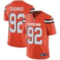 Nike Browns #92 Chad Thomas Orange Alternate Vapor Untouchable Limited Jersey