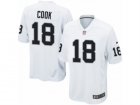 Mens Nike Oakland Raiders #18 Connor Cook Game White NFL Jersey