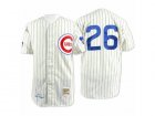 Men's Mitchell and Ness Chicago Cubs #26 Billy Williams Authentic Cream 1969 Throwback MLB Jersey
