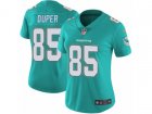 Women Nike Miami Dolphins #85 Mark Duper Vapor Untouchable Limited Aqua Green Team Color NFL Jersey