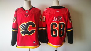 Flames #68 Jaromir Jagr Red Adidas Jersey