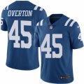 Mens Nike Indianapolis Colts #45 Matt Overton Limited Royal Blue Rush NFL Jersey