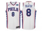 Nike NBA Philadelphia 76ers #8 Jahlil Okafor Jersey 2017-18 New Season White Jersey