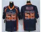 Nike Denver Broncos #58 Von Miller Navy Blue Alternate Mens Stitched NFL Limited Strobe Jersey