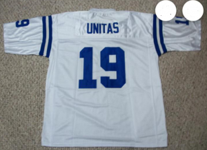 Mens Nike Indianapolis Colts #19 Johnny Unitas M&N white jerseys