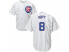 Youth Majestic Chicago Cubs #8 Ian Happ Replica White Home Cool Base MLB Jersey