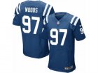Mens Nike Indianapolis Colts #97 Al Woods Elite Royal Blue Team Color NFL Jersey