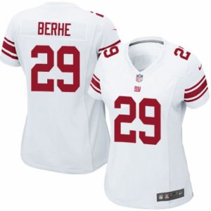 Women\'s Nike New York Giants #29 Nat Berhe Limited White NFL Jersey