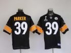 Pittsburgh Steelers #39 Willie Parker Super Bowl XLV black
