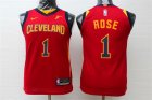 Cavaliers #1 Derrick Rose Red Youth Nike Replica Jersey