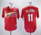 Cardinals #11 Paul DeJong Red Cool Base Jersey