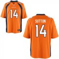Nike Broncos #14 Courtland Sutton Orange Elite Jersey