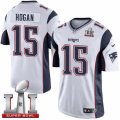 Youth Nike New England Patriots #15 Chris Hogan Elite White Super Bowl LI 51 NFL Jersey