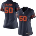 Womens Nike Chicago Bears #50 Jerrell Freeman Limited Navy Blue 1940s Throwback Alternate NFL Jersey