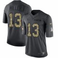 Mens Nike Houston Texans #13 Braxton Miller Limited Black 2016 Salute to Service NFL Jersey