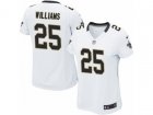 Women Nike New Orleans Saints #25 P. J. Williams Game White NFL Jersey