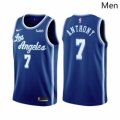 Men Los Angeles Lakers #7 Carmelo Anthony Classic Edition Blue 2021