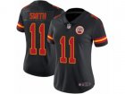 Women Nike Kansas City Chiefs #11 Alex Smith Limited Black Rush NFL Jersey