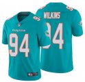 Nike Dolphins #94 Christian Wilkins Aqua Vapor Untouchable Limited Jersey