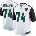 Mens Nike Jacksonville Jaguars #74 Mackenzy Bernadeau Game White NFL Jersey