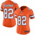Women's Nike Denver Broncos #82 Jeff Heuerman Limited Orange Rush NFL Jersey
