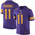 Mens Nike Minnesota Vikings #11 Laquon Treadwell Elite Purple Rush NFL Jersey