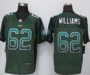 New Nike New York Jets #62 Leonard Williams Drift Fashion Green Elite Jerseys