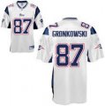 New England Patriots #87 Rob Gronkowski white