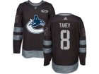 Men Adidas Vancouver Canucks #8 Christopher Tanev Black 1917-2017 100th Anniversary Stitched NHL Jersey