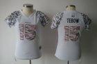 women nfl Denver Broncos #15 tebow zebra field flirt fashion white[zebra]