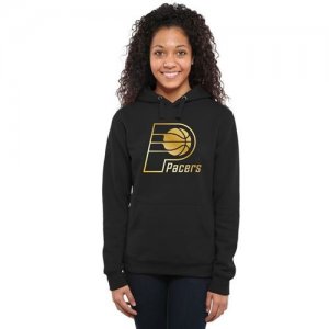 Womens Indiana Pacers Gold Collection Pullover Hoodie Black