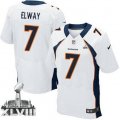 Nike Denver Broncos #7 John Elway White Super Bowl XLVIII NFL Elite Jersey