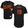 Men's Majestic Baltimore Orioles #19 Chris Davis Black Flexbase Authentic Collection MLB Jersey