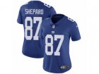 Women Nike New York Giants #87 Sterling Shepard Vapor Untouchable Limited Royal Blue Team Color NFL Jersey