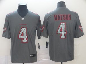 Nike Texans #4 Deshaun Watson Gray Camo Vapor Untouchable Limited Jersey