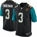 Mens Nike Jacksonville Jaguars #3 Brad Nortman Game Black Alternate NFL Jersey