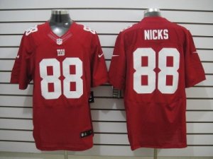 Nike NFL New York Giants #88 Hakeem Nicks Red Jerseys(Elite)
