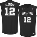 Spurs #12 LaMarcus Aldridge Black Fashion Replica Jersey