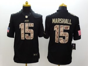 Nike chicago bears #15 marshall black Salute to Service Jerseys(Limited)