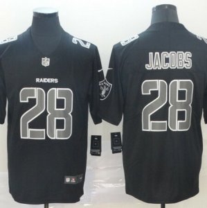 Nike Raiders #28 Josh Jacobs Black Impact Rush Limited Jersey