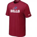 Nike Buffalo Bills Authentic Logo T-Shirt Red