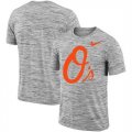 Baltimore Orioles Nike Heathered Black Sideline Legend Velocity Travel Performance T-Shirt