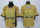 Nike Steelers #55 Devin Bush Yellow Drift Fashion Limited Jersey